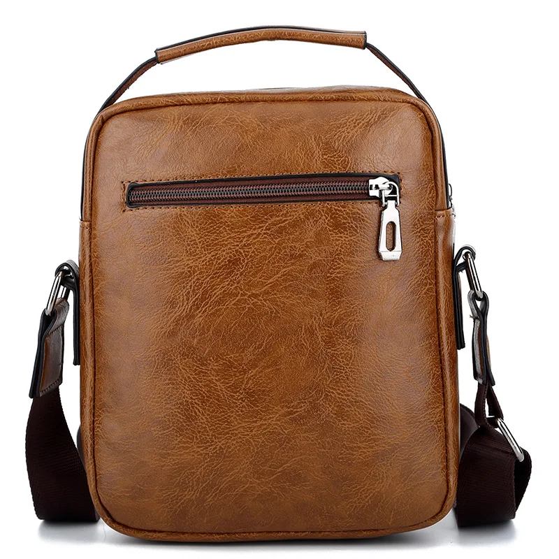 New Casual and Trendy Shoulder Bag, Men's Crossbody Bag, Solid Color POLO Men's Handbag Messenger Bag Men
