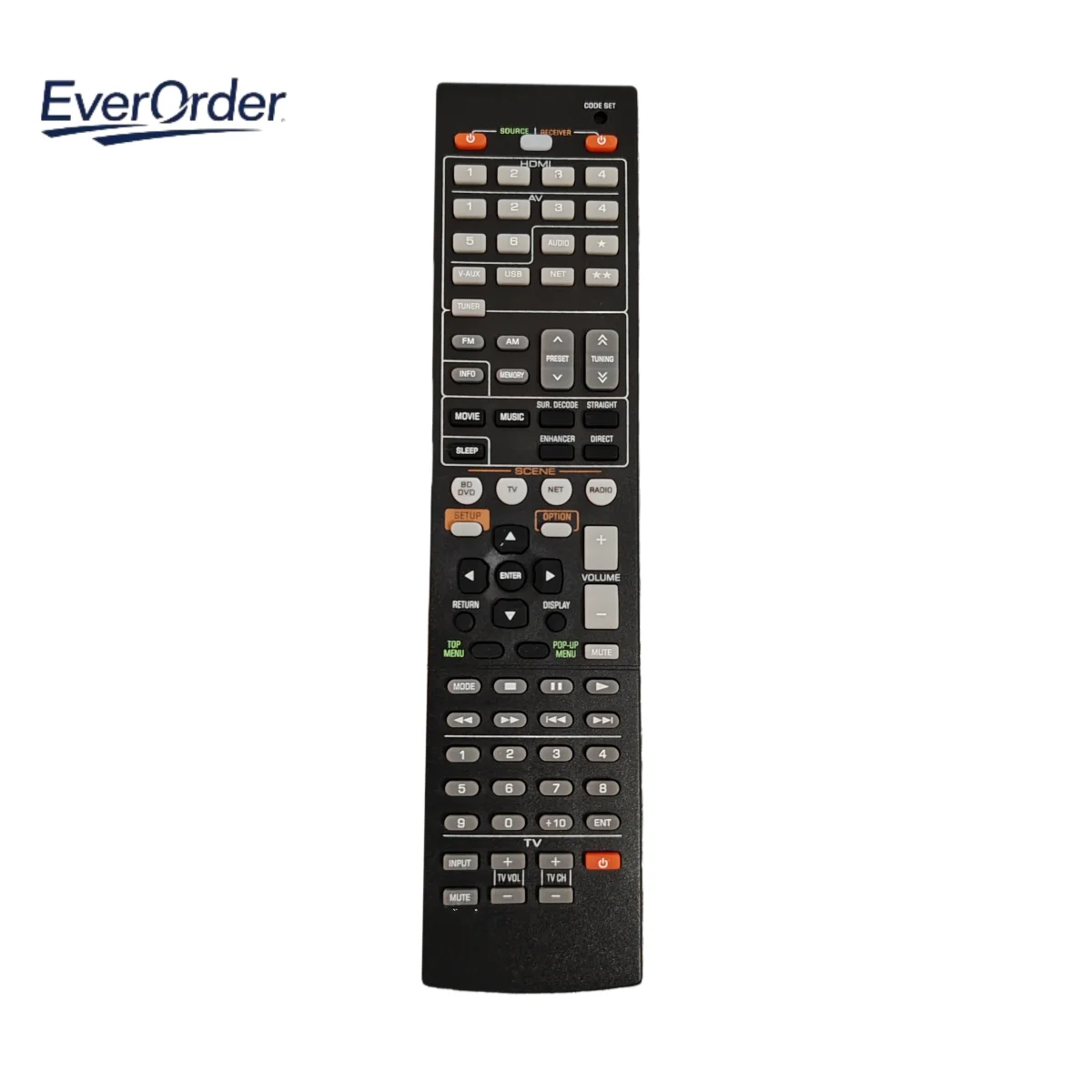 High Qality Remote Control For Yamaha Av Receiver RAV464 ZA11360 HTR4065 YHT-89…