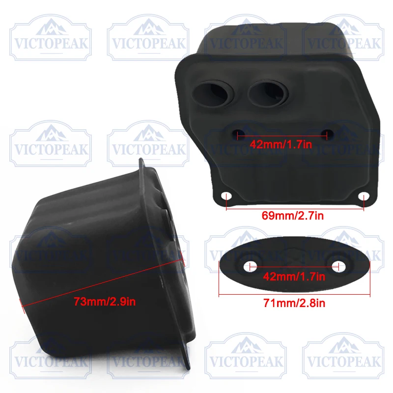 Accessori per parti di attrezzi da giardino Attacco per motosega a benzina 4500 5200 5800 Silenziatore