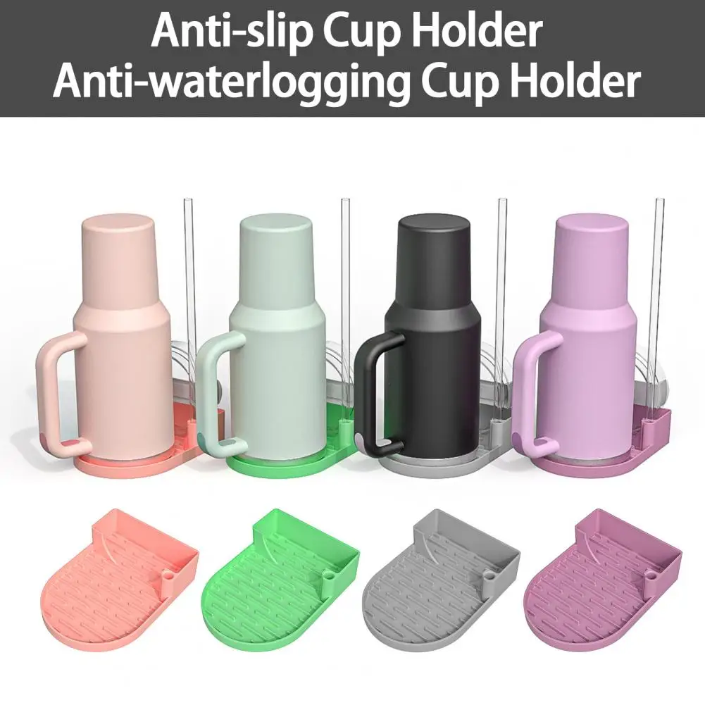 Silicone Cup Drain Rack Fast Drying Cup Organizer Anti-Slip Design Food Grade Drainer For 30/40 Oz Cups Lids Straws 컵형 배수대