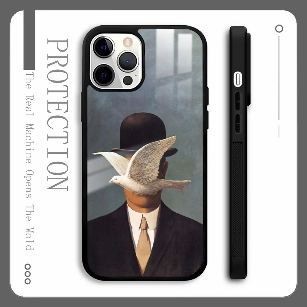 Rene Magritte Art Phone Case For IPhone 16 15 14 13 12 11 Pro Xs Max Mini Plus Celulares Hard Funda