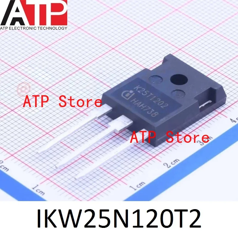 

10 шт./лот, 100% новый импортный оригинальный транзистор K25T1202 IKW25N120T2 TO-247 IGBT с низкими потерями, DuoPack, 1200В 25А
