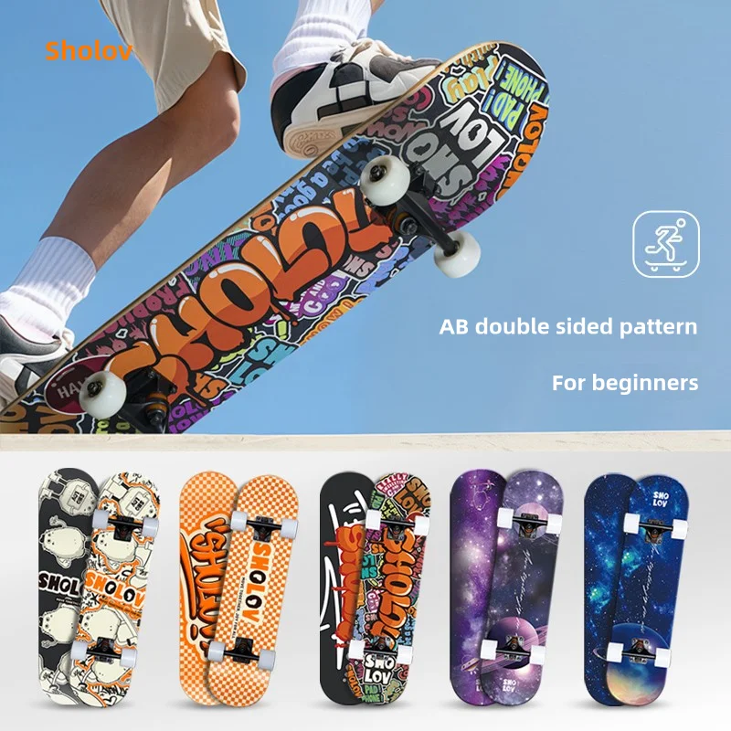 

skateboarding children beginners professional skateboarding teenagers boys and girls professional double warping four-wheel shor