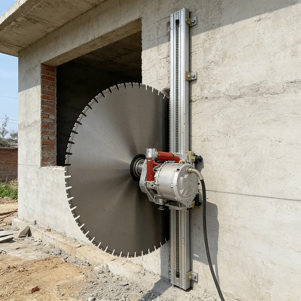 Lightweight High Frequency Wall Saw with 220V Motor for Fast Cutting in Building Renovation Projects