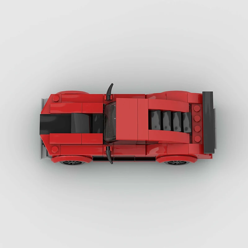 MOC-modelo de ensamblaje de bloques de construcción de coches súper deportivos, montaje de modelo de coche DIY, coleccionable para decoración del hogar, regalo de cumpleaños