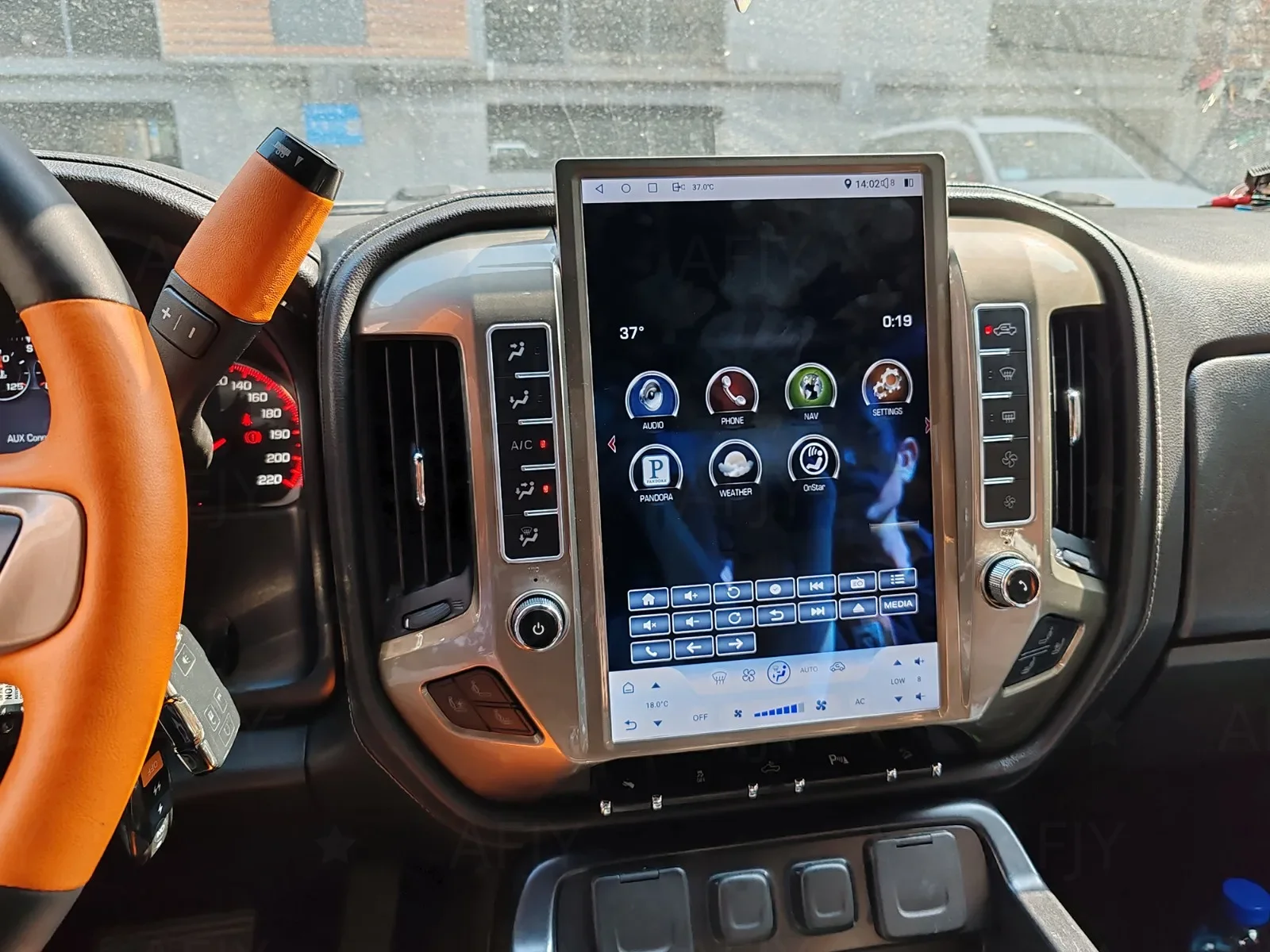 Android Carplay Auto Radio For GMC Sierra 1500 / 2500 3500 HD 2014-2019 Car Stereo Multimedia Player 15.6