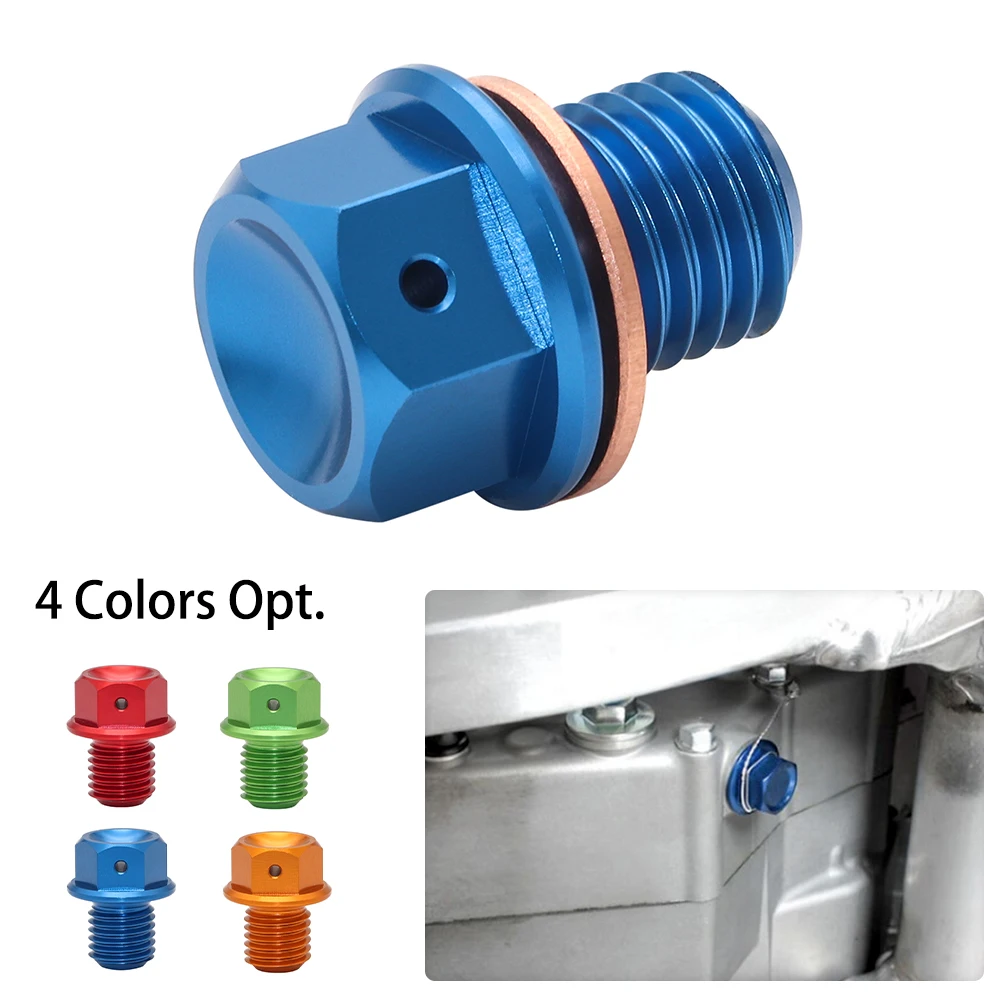 M12XP1.5 Magnetic Oil Drain Plug Nut Bolt Motorcycle For Honda CBR600RR XR650R Kawasaki ZX-9R ER-6N Yamaha YZF-R3 MT-03