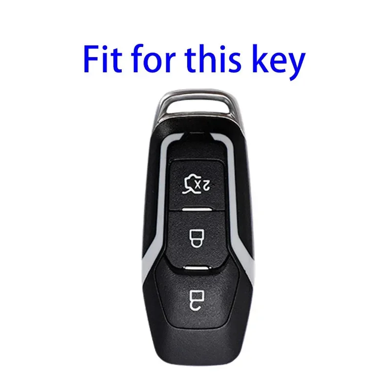 1pc Remote Car Key Case Cover Shell For Ford Focus 3 4 ST Mondeo 5 MK5 Mustang F-150 Explorer Edge Fiesta Kuga MK3 4 Holder