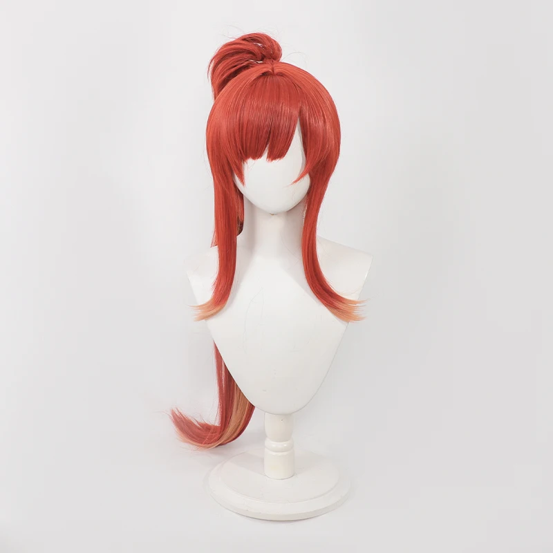Jeu Nikke Rapi Cosplay perruque bordeaux mixte Orange résistant à la chaleur cheveux synthétiques Halloween carnaval accessoires de fête pour femmes hommes