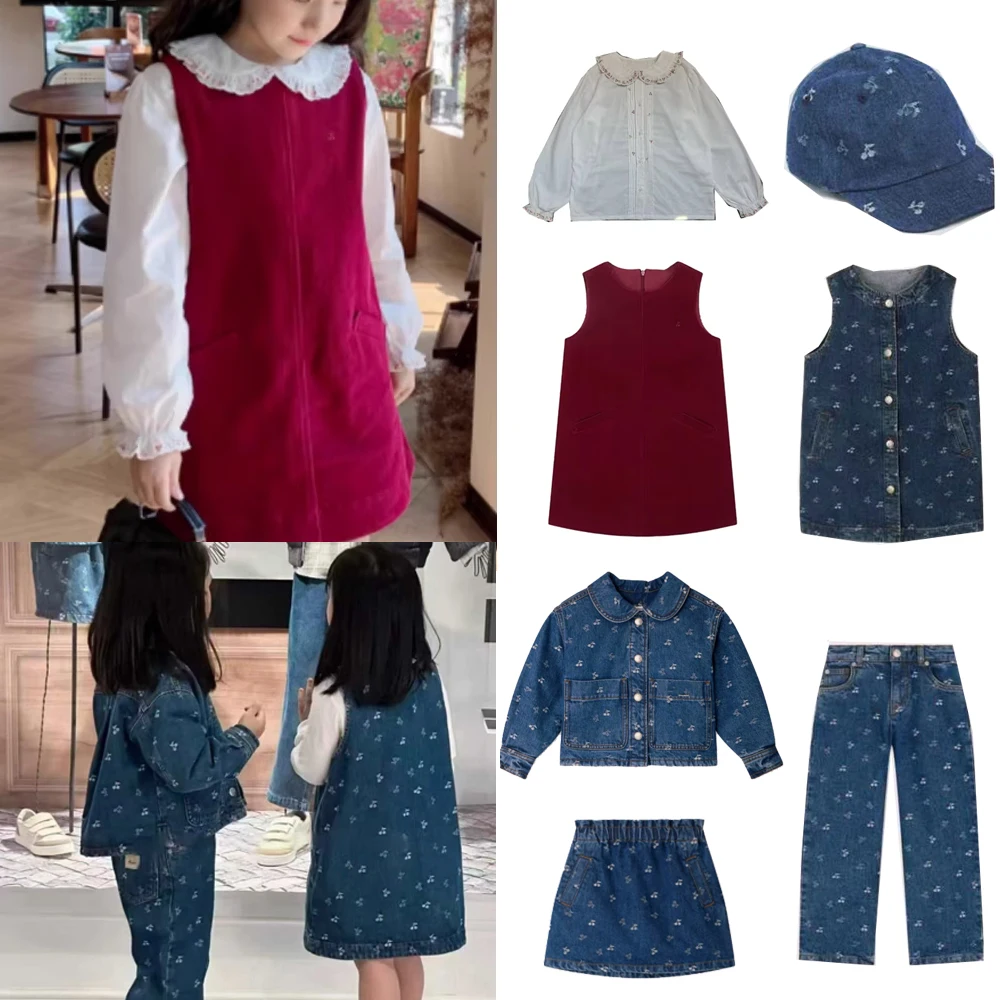 

Детское платье, новинка 2025 года, зимнее милое вельветовое платье для девочек, рождественские платья принцессы