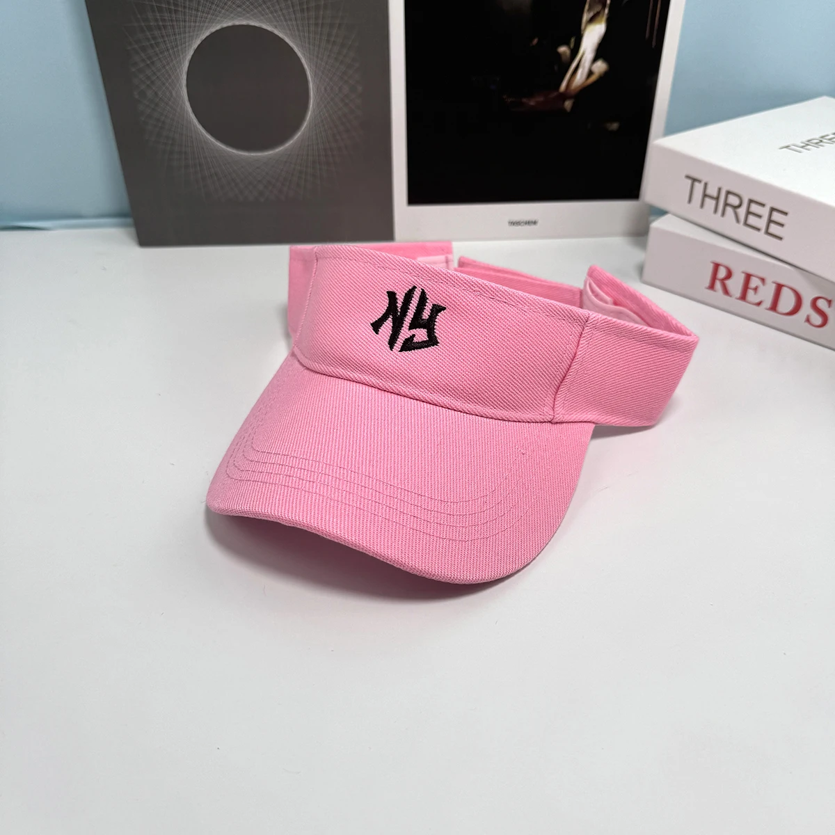 Neuer Sport-Sonnenhut mit New York Schriftzug für Damen und Herren, Verstellbarer Schirmmütze, Tennis, Baseball, Golf Sport S – Detail 5