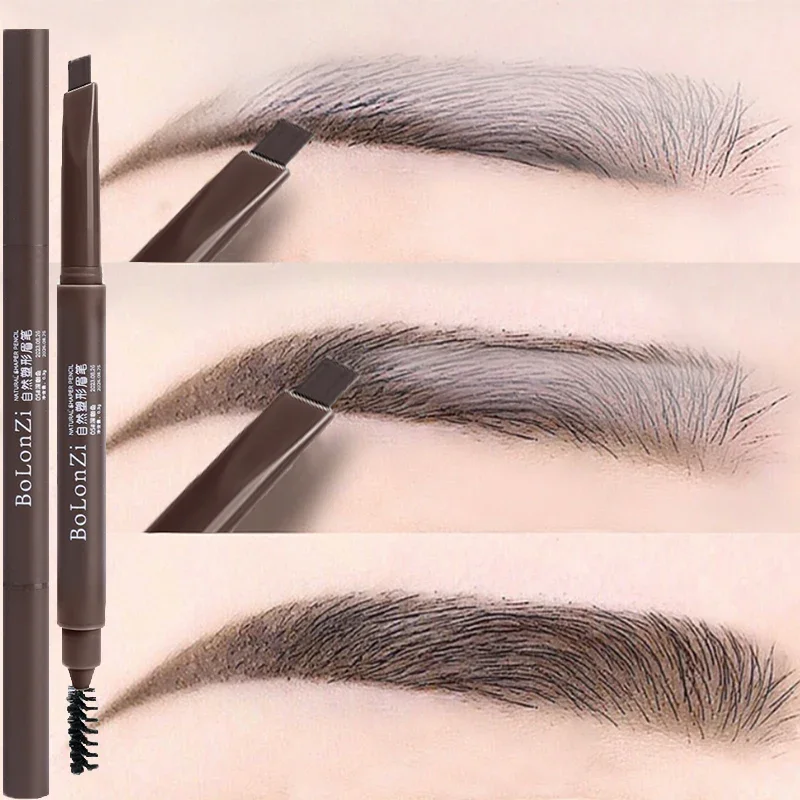 Stylo rehausseur de sourcils en bois, stylo professionnel, outil de maquillage des yeux, étanche, naturel, noir, marron, longue durée, 256, 1 pièce