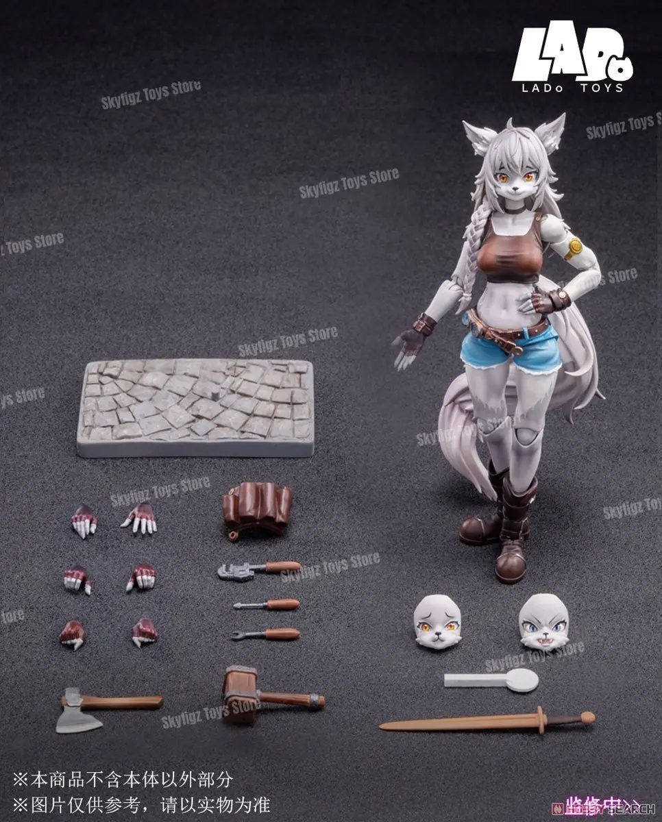 متوفر في المخزون LADoTOYS Adventure Squad Fox Girl 1/12 Lea Elupeks Repairman Style Action Doll Girl Collection Gifts