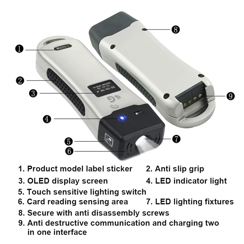 ZOOY Patrol Z-6200WF WiFi نظام جولة الحراسة نقل البيانات في الوقت الحقيقي خمسة مستويات LED آلة دورية الإضاءة