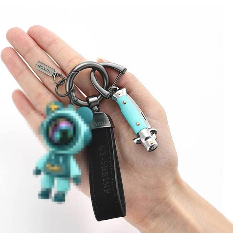 New Portable Folding Mini Pocket Knife Multifunction Keychain Pendant Camping Outdoor Survival Blade Cutter Opener Tool