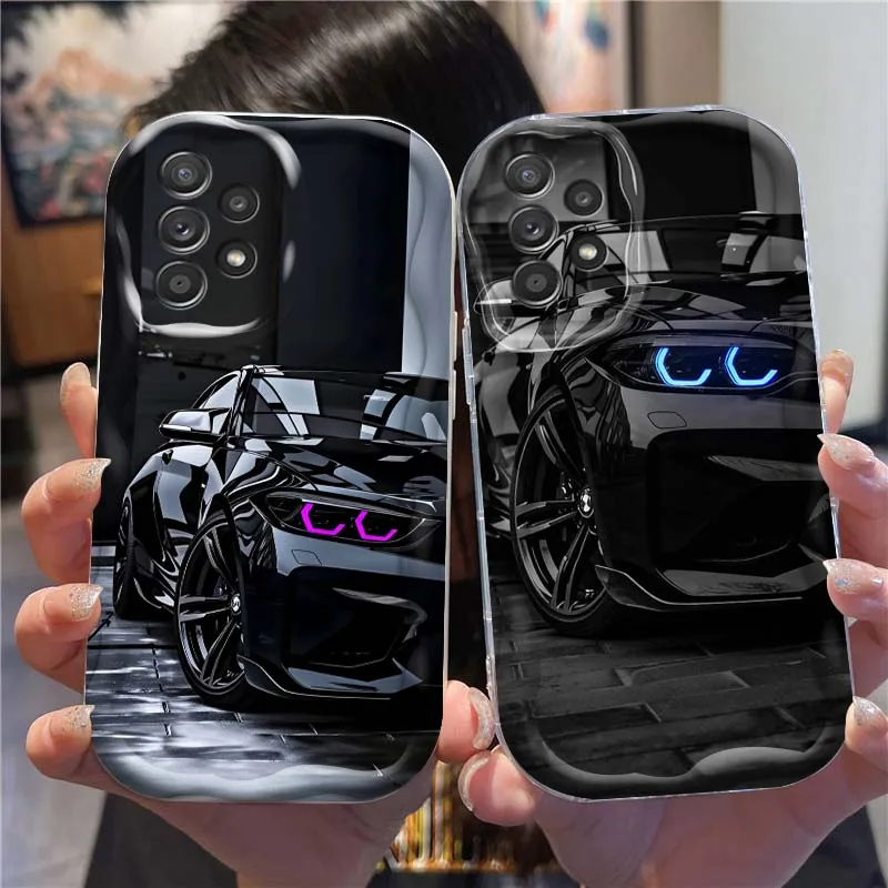 Car Art Popular Cool Creative Phone Case For Samsung A73 A72 A71 A56 A55 A54 A53 A52 A51 A37 A36 A25 A13 A14 A17 A07 Wave Oil