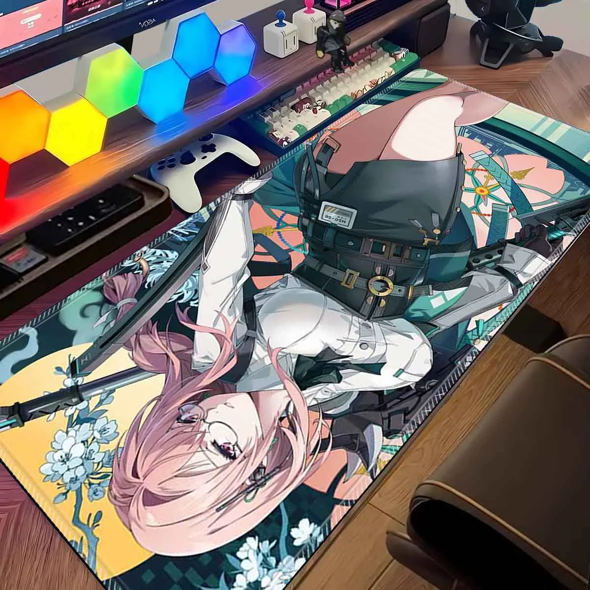 

Overwatched Zenless Zone Zero Mouse Pad Sexy Anime ZZZERO Sexy Yanagi Tsukishiro Large Mousepad Pad Non-Slip Keyboard Mouse Mat