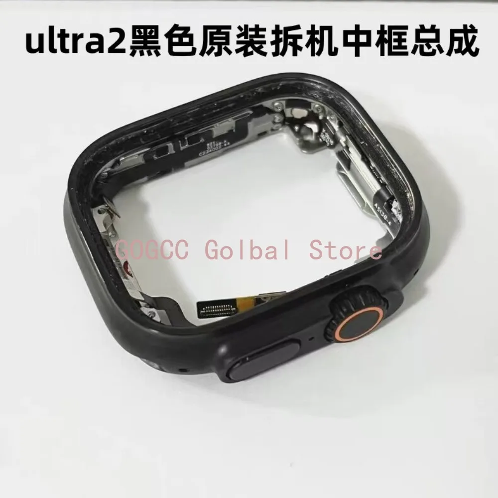 Ori For Apple Watch Ultra 2 3 1 Gen 49MM U3 U2 Middle Frame Bezel Housing Assembly +Power Volume Digital Crown Button Flex Cable