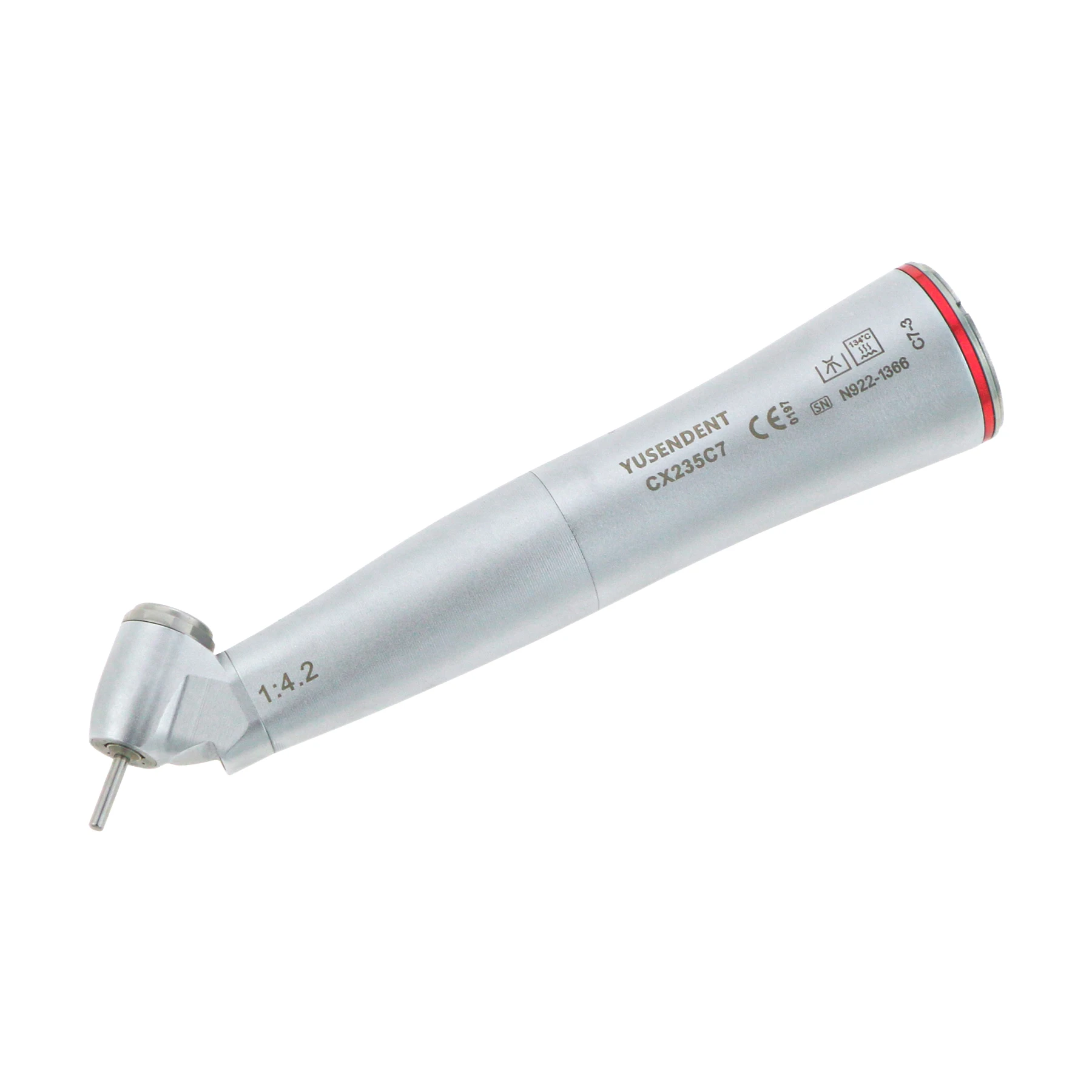 COXO Dental 45 Degree Surgical Electric Fiber Optic Handpiece 1:4.2 CX235C7-3 Speed Increasing Contra Angle