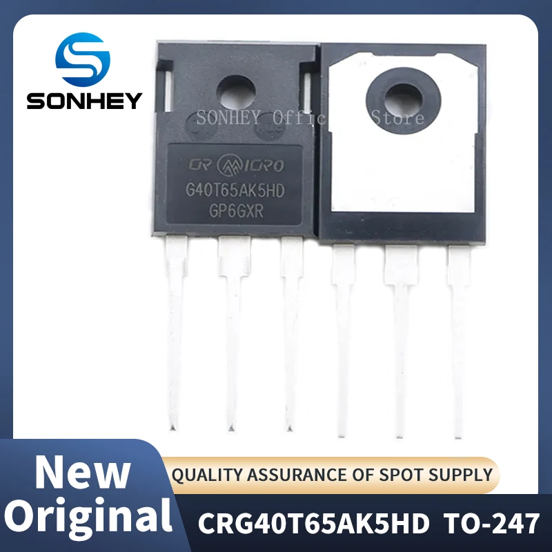 

(10Pcs/Lot) 100% New Original CRG40T65AK5HD G40T65AK5HD 40T65 TO-247 IGBT Pipe Welder Usually 40V 650V