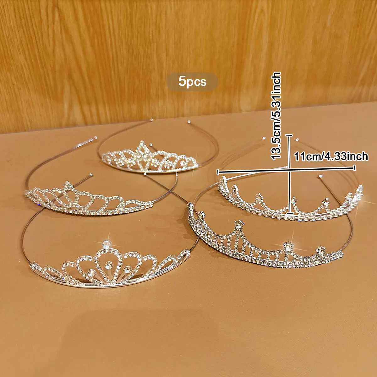 5 modieuze kroonhoofdbanden met lieve en stijlvolle haarclips, geschikt voor dagelijks gebruik als haaraccessoires