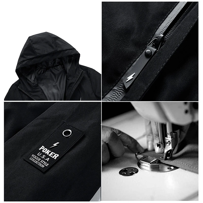 Customized New Fashion Men's Zipper Jacket and Coat Jacket and Outdoor Loading Casual Clothing Street Clothing