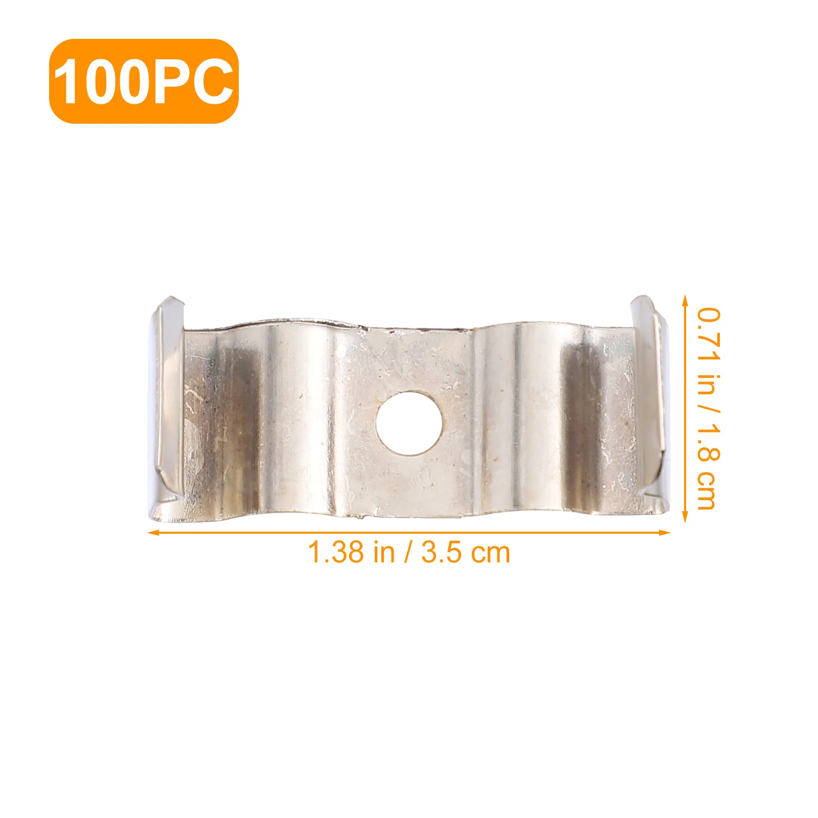 คลิปหนีบหลอดไฟ LED 100 ชิ้น ทำจากเหล็กแมงกานีส สำหรับหลอดฟลูออเรสเซนต์ ติดตั้งง่าย แข็งแรง ทนทาน เหมาะสำหรับใช้ในบ้าน สำนักงาน และอุตสาหกรรม