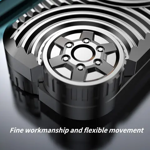 Hjul EDC Push Slider Metallfinger Gyro Skrivbord Fidget Leksaker ADHD Ångest Lindring Dekompression Spel för Vuxna Stress Lindring Gåvor 10 best sales fidgethjul - №4