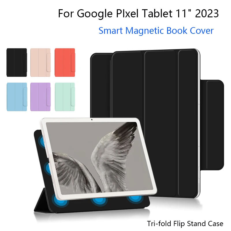 Funda inteligente para tableta Google PIxel de 11 pulgadas 2023, funda protectora de adsorción magnética fuerte para tableta Google PIxel de 11"