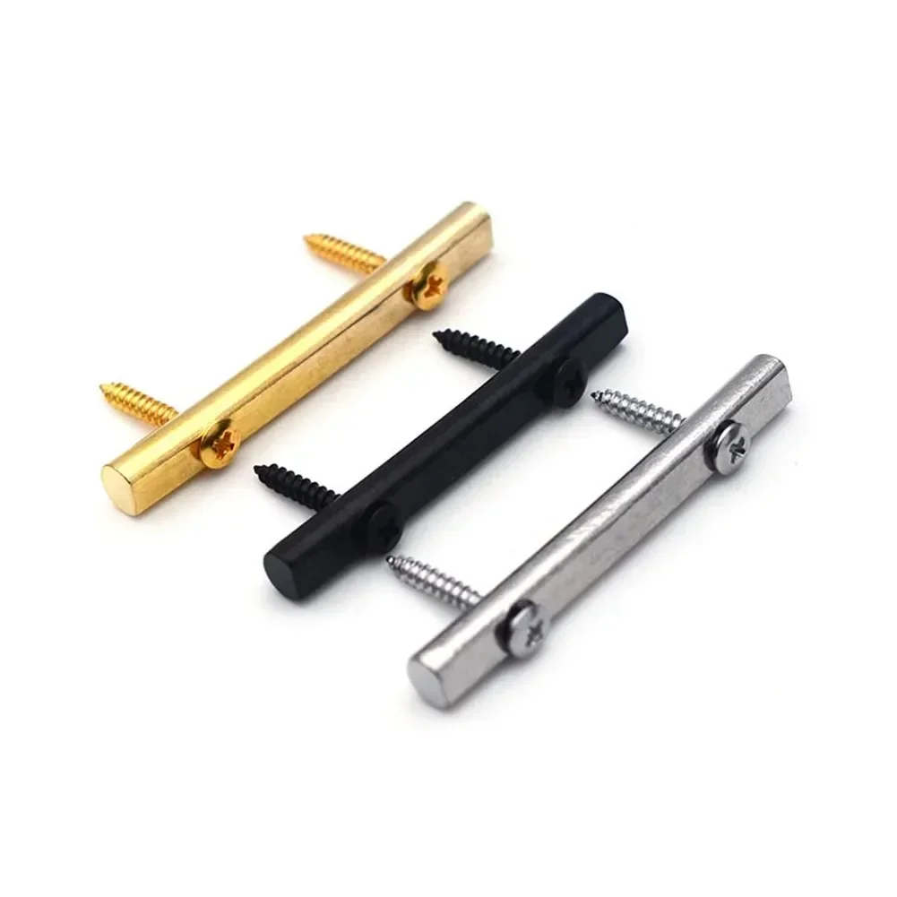 POTEA  48MM String Tension Bar Strings Retainer For Electric Guitar Chrome/Black/Gold Musical Instrument Guitar Parts & Accessor