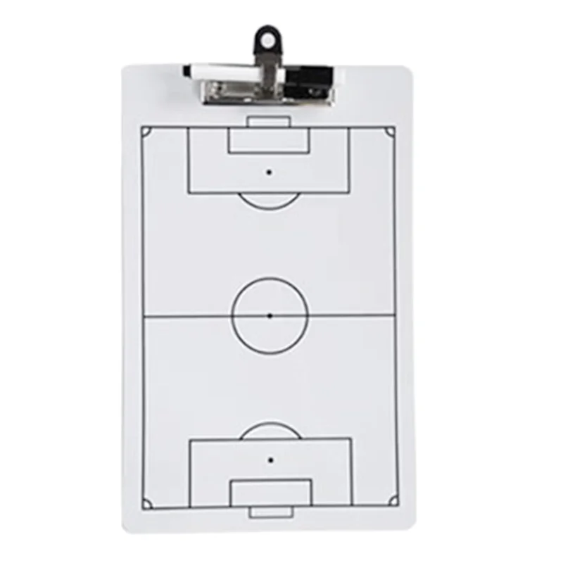 Papan Tulis Sepak Bola A29Z-3Pcs Untuk Pelatihan, Papan Tulis Sepak Bola Dua Sisi Untuk Pelatih, 13.78 X 8.7 Inci, Papan Tulis dengan Spidol