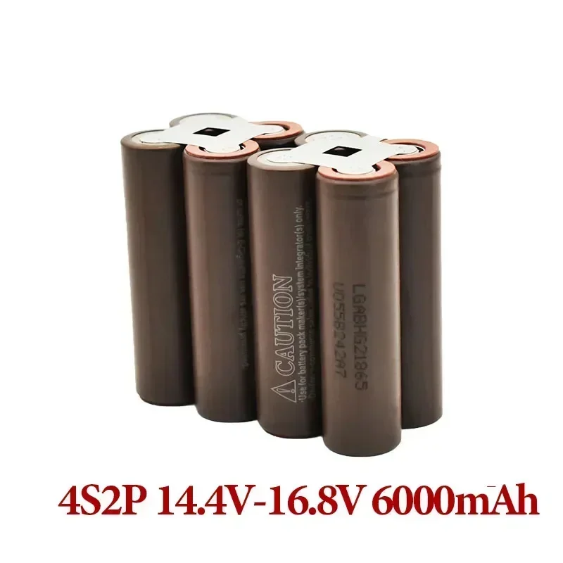 18650 HG2 3000mAh6000mAh20 amps 3s4s5s6s8s7.4V12.6V14.8V18v25.2v29.6V for screwdriver battery welding battery pack