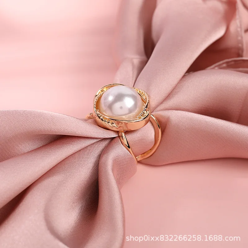 2022 new fashion small silk scarf buckle summer non-slip corner knot buckle female waist hem buckle dual-purpose brooch