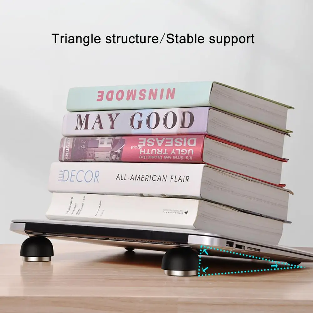 Oatsbasf Laptop Stand Notebook Accessories Laptop Mushroom Holder Foldable Mini Cooler Stand for Macbook Pro Air Support Bracket image 4
