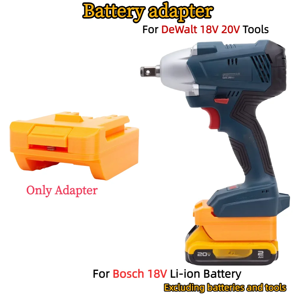 

Battery Adapter for DeWalt 18V 20V Lithium Battery Converter TO Bosch 18V Drill Driver Power Tools Accessories(Only Adapter)