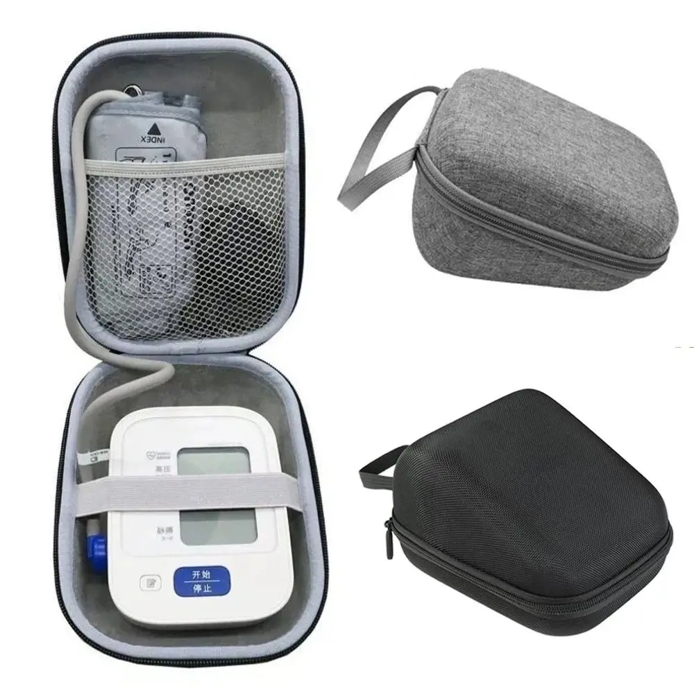Portable Blood Pressure Monitor Bag High Capacity Hard EVA Tonometer Storage Bag Reasonable Layout for Omron Blood Pressure