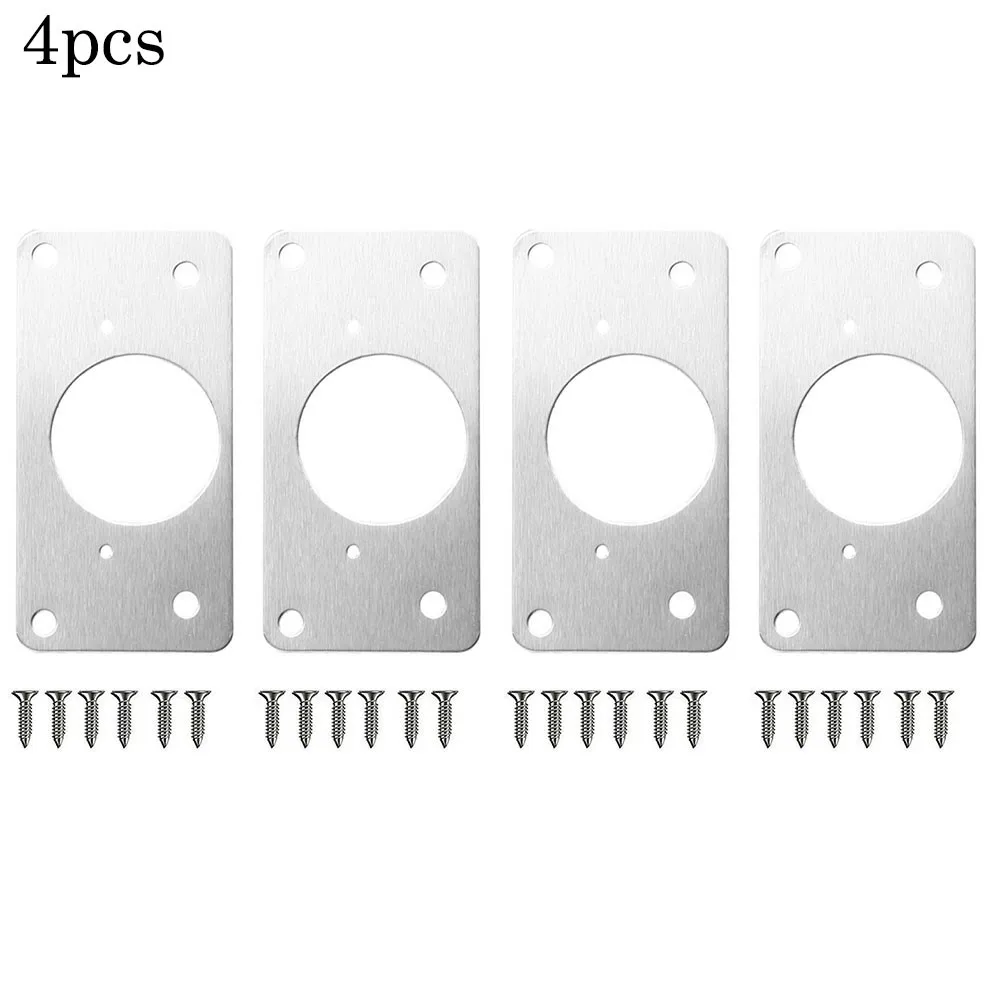 1/4/10/pcs Hinge Repair Plate For Cabinet Furniture Drawer Stainless Steel Table Hinge Hardware Home Decoration murphy bed