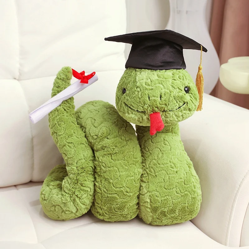

Cute Steve Snake Doll Plush Toy Simulation Green Little Snake Baby Soothing Companion Doll Year of the Snake Gift