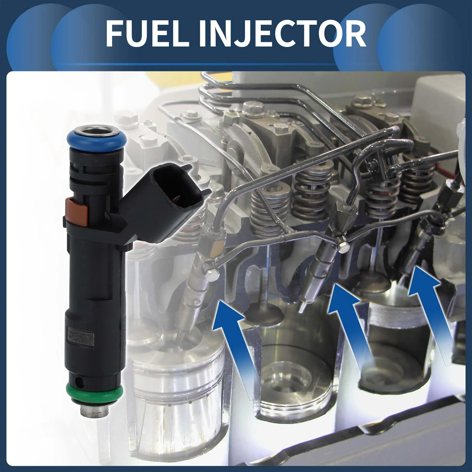 

UXCELL No 5C3Z-9F593-DC Топливная форсунка для FORD F-150 V8 2005-2006 5,4 л Черный 1 шт.