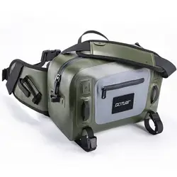 Goture Fishing Tackle Bag IPX8 Waterproof Multifunctional Halter Waist Pack Large Capacity Bag for Fly Fishing Outdoor Camping