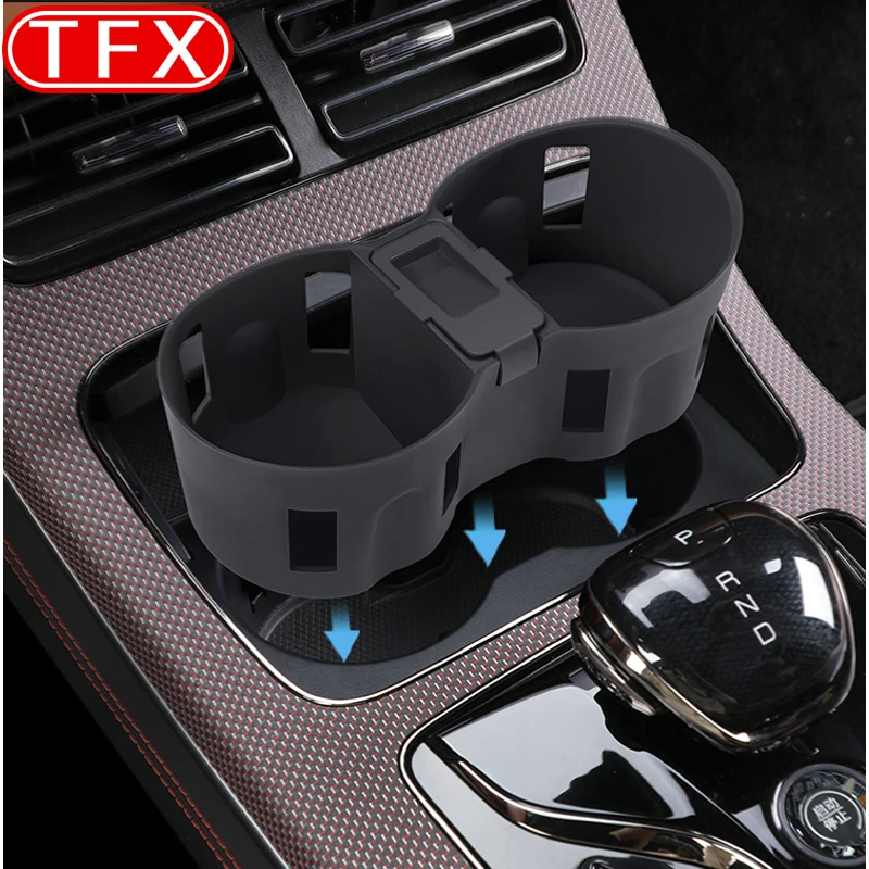 For BYD Han 2022 2023 2024 Car Water Cup Limit Sleeve Silicone Central Control Storage Water Cup Holder Interior Accessories