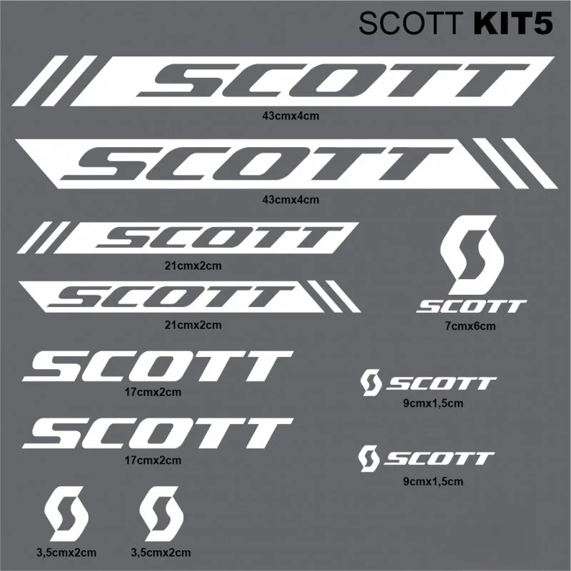 Calcomanías Decorativas para Cuadro de Bicicleta DIY, para Bicicleta de Carretera SCOTT, Horquilla Delantera y Trasera, Kits de Ciclismo, Vinilos, Accesorios, Logotipos, Bicicleta