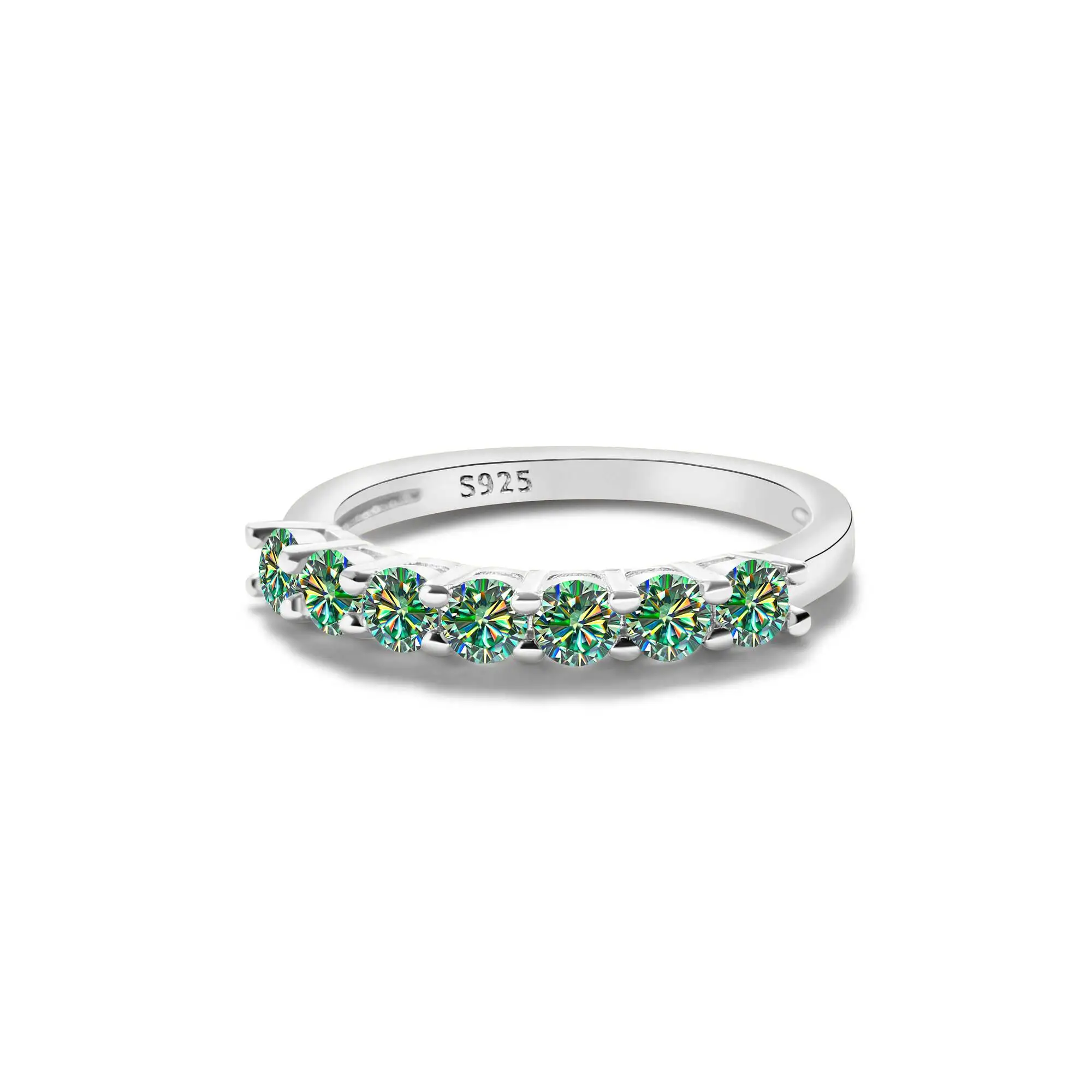 1,0 Karat Königsblau Farbe Moissan ite Ring Sterling Silber massiv Gelbgold Farbe Hochzeit Verlobung ringe für Frauen – Detail 4