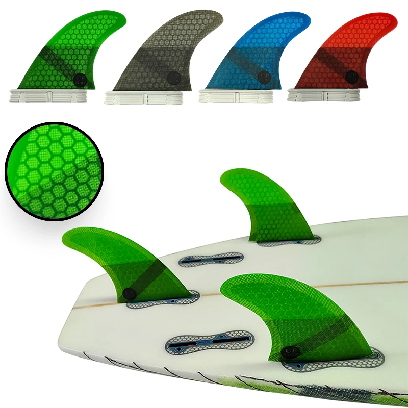 M Surfboard Fins Tri Fins Thruster Double Tabs 2 Surfing Stabilizers Surf Fins Multicolor UPSURF FCS 2 Fins Performance Core