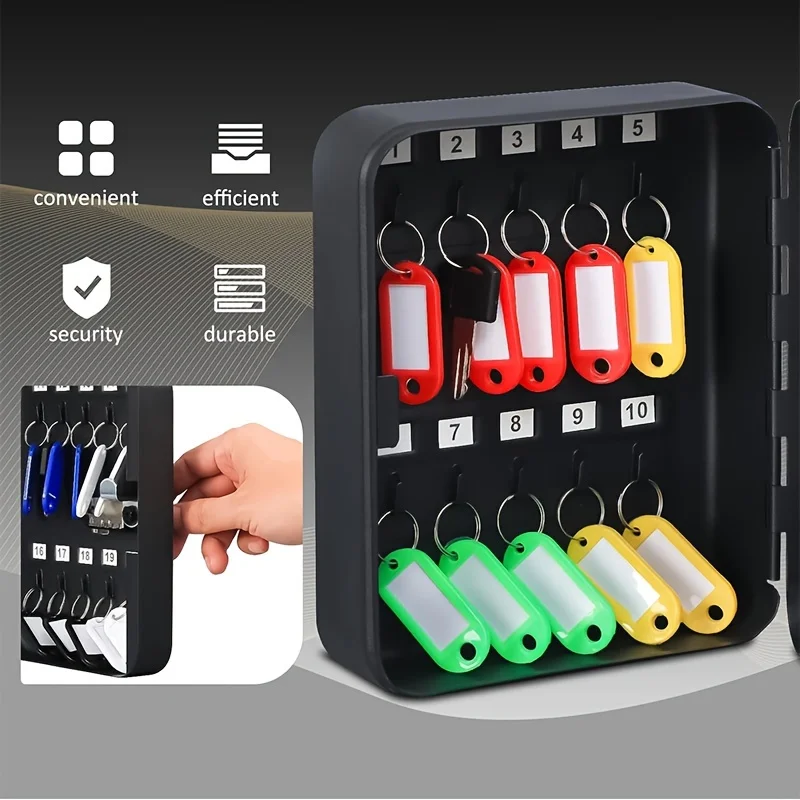 New Password Multi-key Storage Safe Spare Car Key Storage Box Suitable for Home Office Factory Store Key Storage