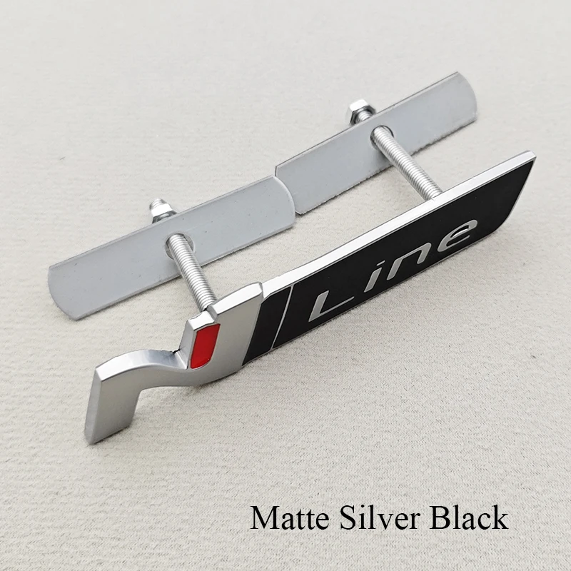 3D Metall NLine N Logo Heckklappen-Emblem Frontgrill-Abzeichen Aufkleber für I20 I30 Sonata Kona Elantra Tuson Auto-Aufkleber