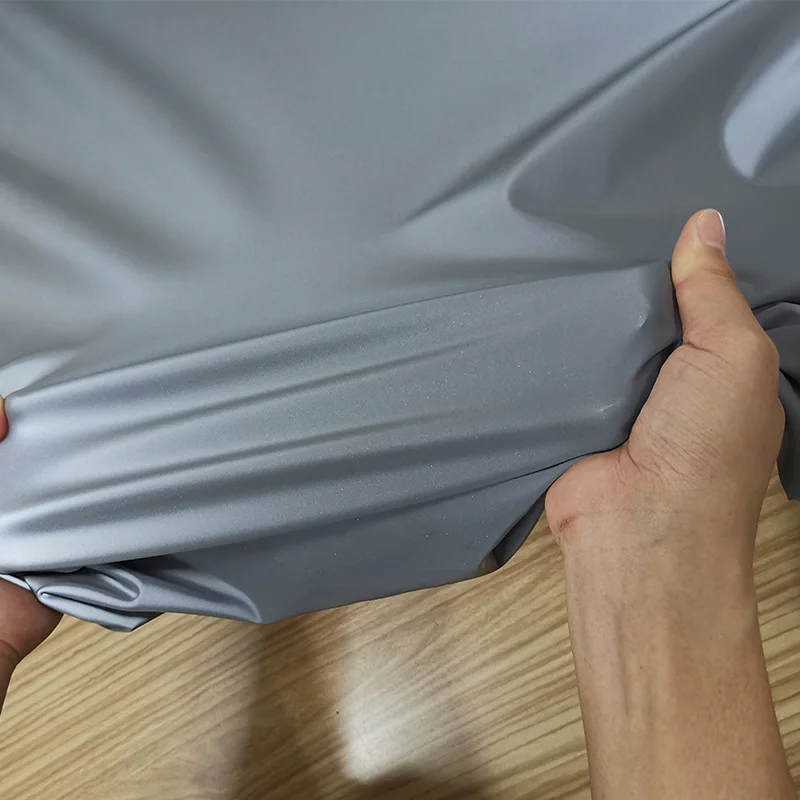 Silver Elastic Soft Reflective Fabric DIY Clothing Sewing Accessories