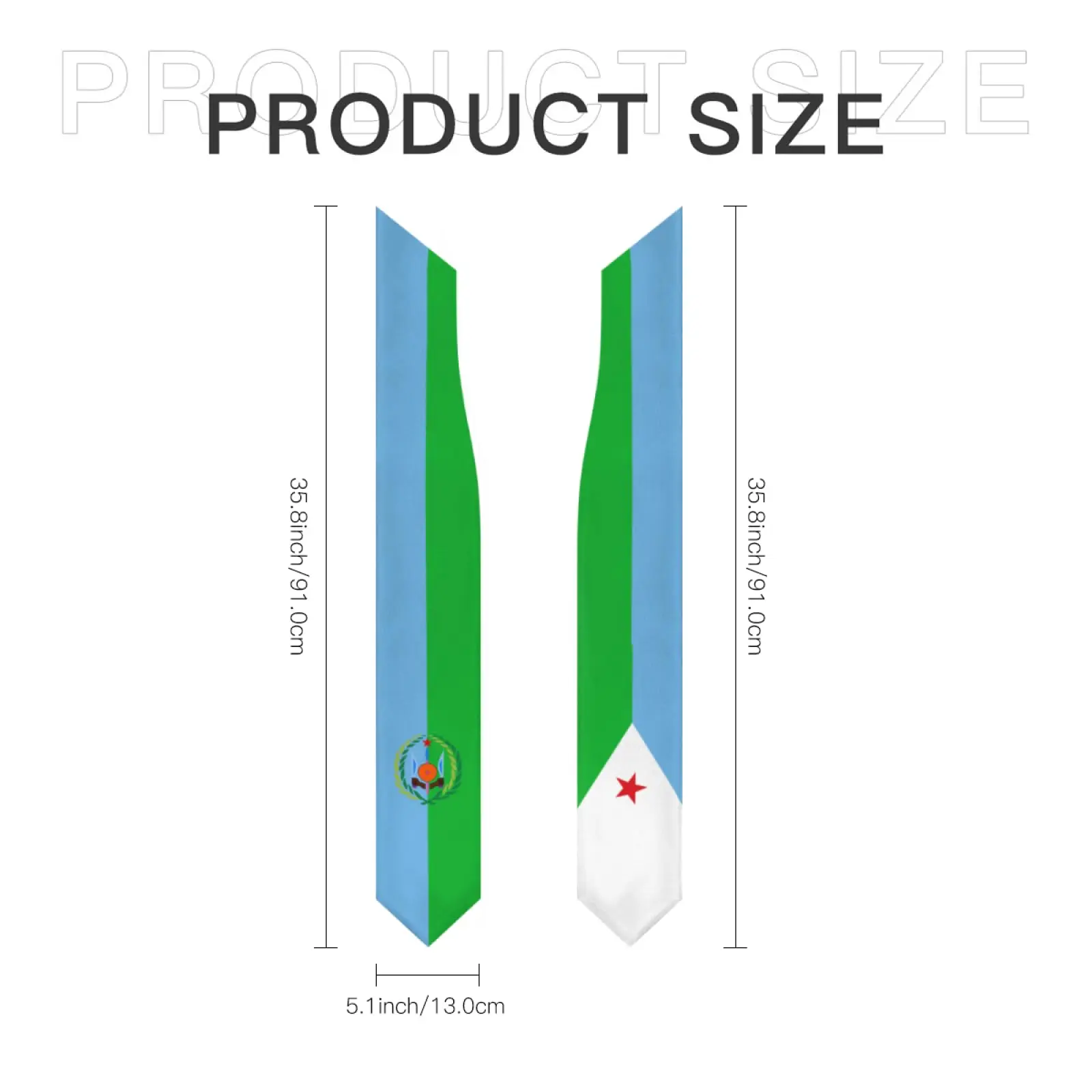 جيبوتي العلم الخامس الرقبة التخرج سرق شال وشاح الشرف للدراسة على فئة الطلاب الدولية 2026