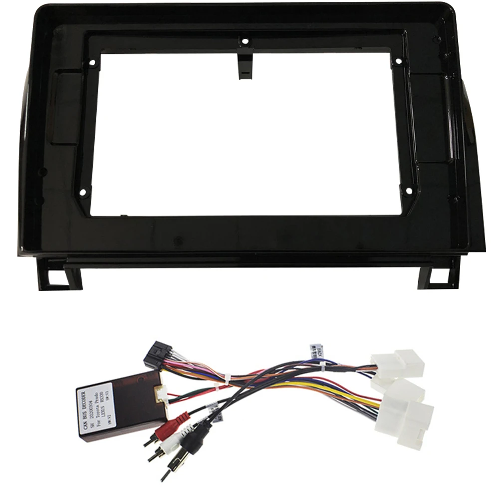Marco de reproductor estéreo de Radio Android para coche, 10,1 pulgadas, Fascia para Toyota Tundra XK50 Sequoia XK60 2006-2013, arnés de alimentación de Panel Canbus