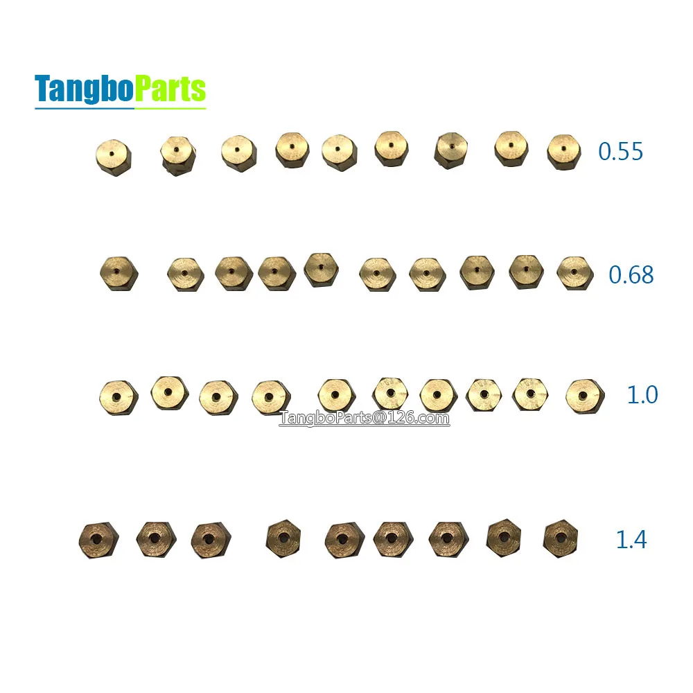 0.55/0.68/1.0/1.4 apertura gpl NG bruciatore a Gas ugello scaldabagno per scaldabagno a Gas fornello a Gas